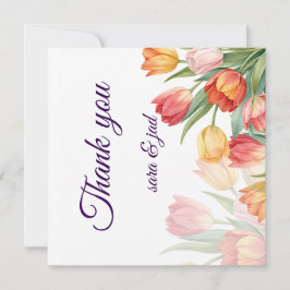 Eine Dankeschön-Blumenkarte Dankeskarte