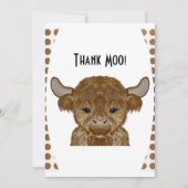 Eine Dankeschön-Mookarte |Dankeschön-Karte| Highla Einladung (Vorderseite)