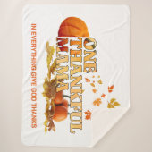 EINE DANKFUL MAMA MAMA Stilvoller Erntedank Sherpadecke (Vorderseite)