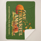 EINE DANKFUL MAMA MAMA Stilvoller Erntedank Sherpadecke (Vorderseite)