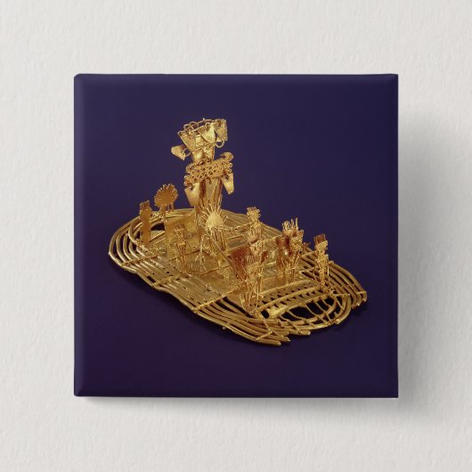 Eine darstellende Muisca votive Figürchen Button (Vorderseite)
