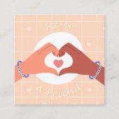 Eine Darstellung der Niedlichen Hände eines freund Empfehlungskarte (Vorderseite)