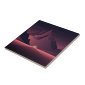 Eine Darstellung des Sonnenuntergangs auf den Berg Fliese (Seite)