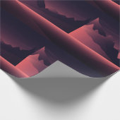 Eine Darstellung des Sonnenuntergangs auf den Berg Geschenkpapier (Ecke)