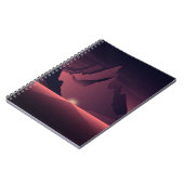 Eine Darstellung des Sonnenuntergangs auf den Berg Notizblock (Linke Seite)