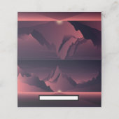 Eine Darstellung des Sonnenuntergangs auf den Berg Platzkarte (Außenseite Aufgefaltet)