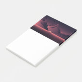 Eine Darstellung des Sonnenuntergangs auf den Berg Post-it Klebezettel (angewinkelt)