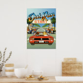 Eine Darstellung von Outrun Poster (Küche)