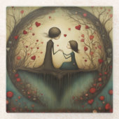 Eine Daughters-Liebe Glasuntersetzer (Vorderseite)