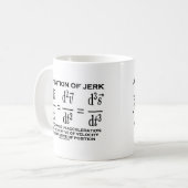 Eine Definition des Rucks (Physik) Kaffeetasse (Vorderseite Links)