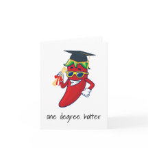 Eine Degree Hotter-Abschluss-Karte