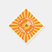 Eine Degree Hotter Retro Graduation Party Serviette (Ecke)