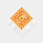 Eine Degree Hotter Retro Graduation Party Serviette (Ecke)