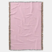 Eine dekorative rosa Wurfdecke mit einem subtilen  Decke (Vorderseite Vertikal)