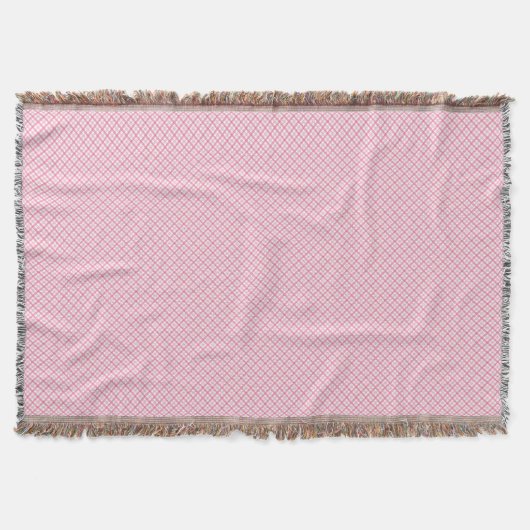 Eine dekorative rosa Wurfdecke mit einem subtilen  Decke (Vorderseite)