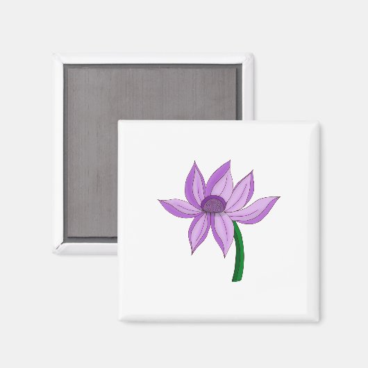 Eine delikate Blume Magnet (Vorderseite/Rückseite)