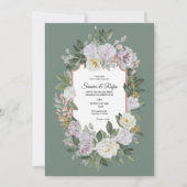 Eine delikate traditionelle Hochzeitsveranstaltung Einladung (Vorderseite)