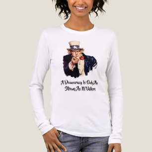 Eine Demokratie ist nur so stark wie ihre Wähler Tri-Blend Shirt