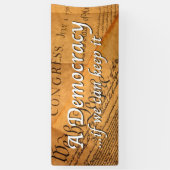 Eine Demokratie, wenn wir sie Behalten haben Banner (Vertikal)