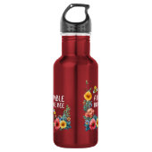 Eine demütige Hummel  Edelstahlflasche (Vorderseite)