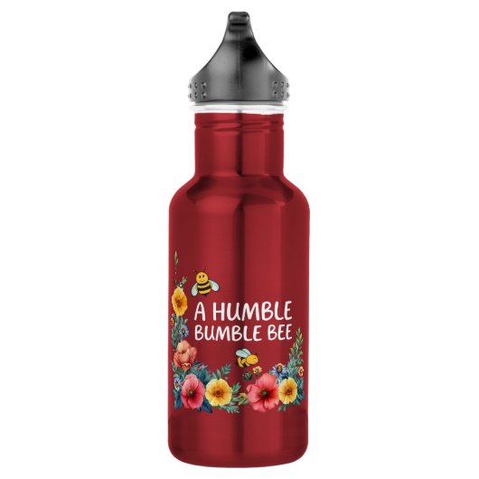 Eine demütige Hummel  Edelstahlflasche (Rechts)