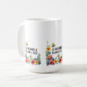 Eine demütige Hummel  Kaffeetasse (Vorderseite Links)