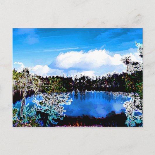 Eine der finnischen Seen Postkarte (Vorderseite)