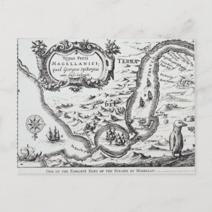 Eine der frühesten Karten des Magellan