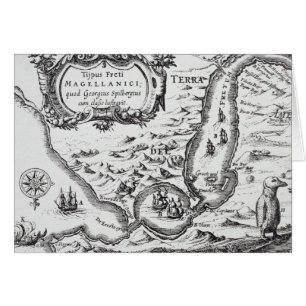 Eine der frühesten Karten des Magellan
