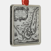 Eine der frühesten Karten des Magellan Ornament Aus Metall (Rechts)