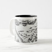 Eine der frühesten Karten des Magellan Zweifarbige Tasse (Vorderseite Links)