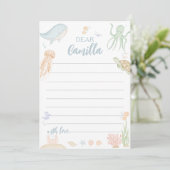 Eine der Sea Time Capsule Message Card unter See Dankeskarte (Stehend Vorderseite)