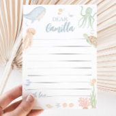 Eine der Sea Time Capsule Message Card unter See Dankeskarte