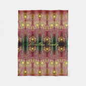 Eine Designer-Rosafarbene Fleece-Decke Fleecedecke (Vorderseite)