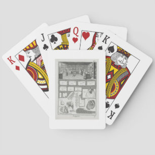 Eine Dessous-Werkstatt und Material aus dem Hause Spielkarten