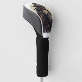 Eine detaillierte Samurai-Abbildung Golf Headcover (angewinkelt)