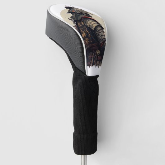 Eine detaillierte Samurai-Abbildung Golf Headcover (angewinkelt)