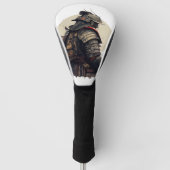 Eine detaillierte Samurai-Abbildung Golf Headcover (Vorderseite)
