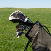 Eine detaillierte Samurai-Abbildung Golf Headcover (In SItu)