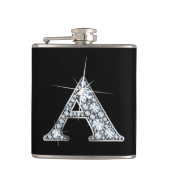 Eine "Diamant Bling"-Flasche Flachmann (Vorderseite)