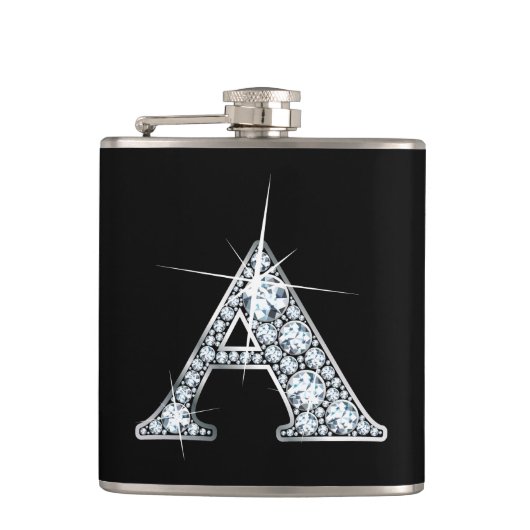 Eine "Diamant Bling"-Flasche Flachmann (Vorderseite)