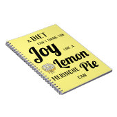 Eine Diät kann dir keine Freude bringen wie Lemon  Notizblock (Rechte Seite)
