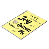 Eine Diät kann dir keine Freude bringen wie Lemon  Notizblock (Linke Seite)