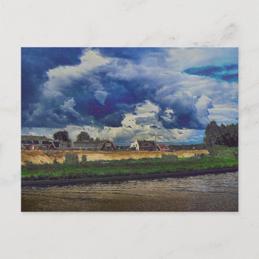 Eine digitale Hommage an van Gogh Postkarte (Vorderseite)