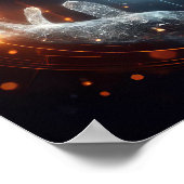 Eine digitale Lebensform, die sich im virtuellen R Poster (Ecke)