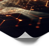 Eine digitale Lebensform, die sich im virtuellen R Poster (Ecke)