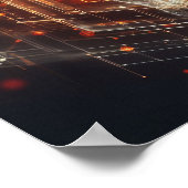 Eine digitale Lebensform, die sich im virtuellen R Poster (Ecke)