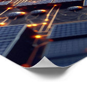 eine digitale Lebensform, die von Computerchips au Poster (Ecke)