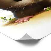 Eine digitale Malerei einer jungen Niedlichen Ratt Poster (Ecke)