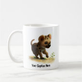 Eine digitale Malerei einer Niedlichen Hyena Kaffeetasse (Links)
